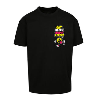 Pat B - Eat Sleep Jump Repeat Black T-Shirt