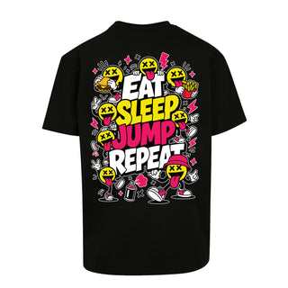 Pat B - Eat Sleep Jump Repeat Black T-Shirt