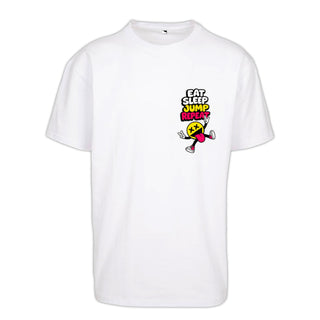 Pat B - Eat Sleep Jump Repeat White T-Shirt